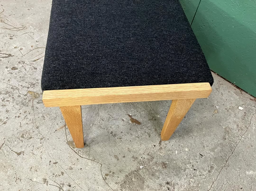 Poltrone Hans J Wegner con Sgabello vintage design danese anni 50 [atk136]