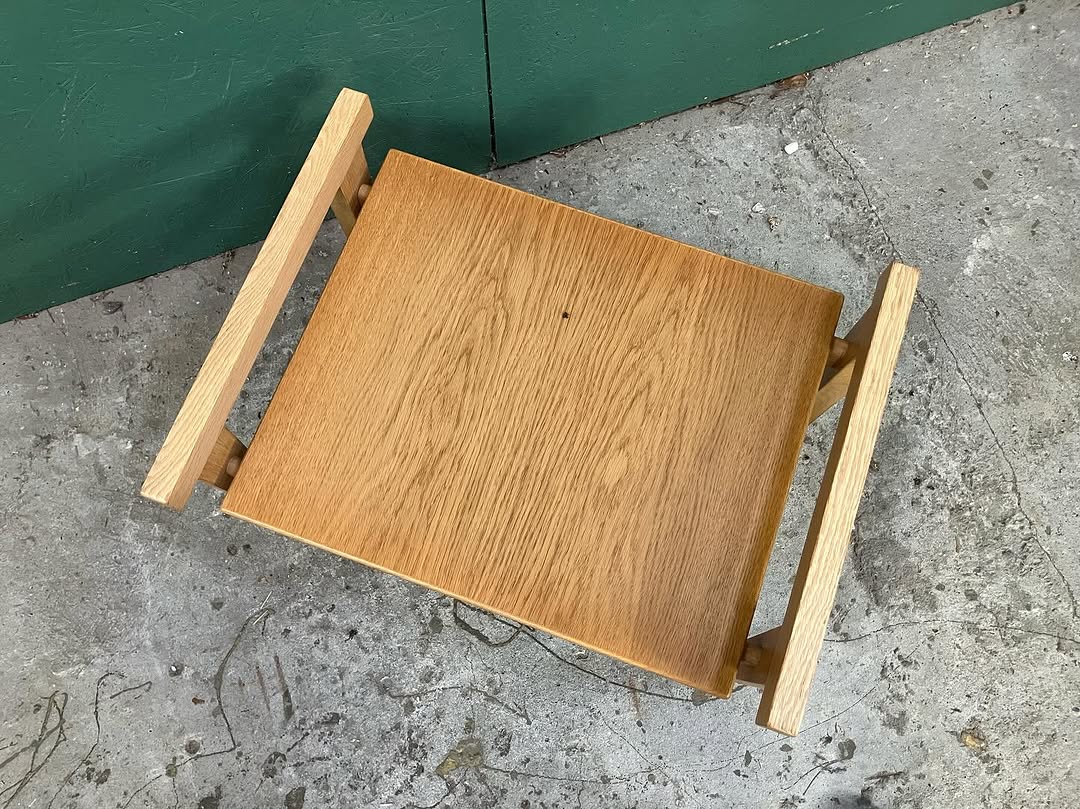 Poltrone Hans J Wegner con Sgabello vintage design danese anni 50 [atk136]