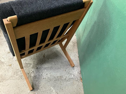 Poltrone Hans J Wegner con Sgabello vintage design danese anni 50 [atk136]