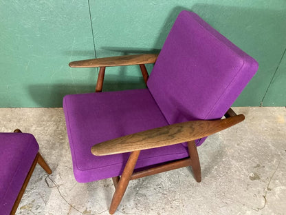 Poltrona "Cigar" Hans j Wegner vintage design danese anni 50 [atk59]