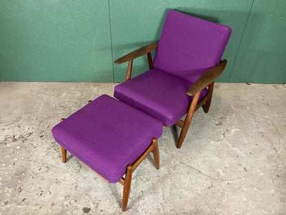 Poltrona "Cigar" Hans j Wegner vintage design danese anni 50 [atk59]