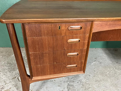 Scrivania Svend Aage Madsen design danese vintage anni 60 [atk117] misure L.153 H.70 P.74
