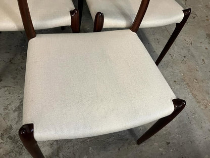 Sedie N.O. Moller "modello 71" design danese vintage anni 60 [atk129]