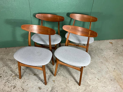 Sedie Hans j. Wegner  design danese vintage anni 60 [atk130]