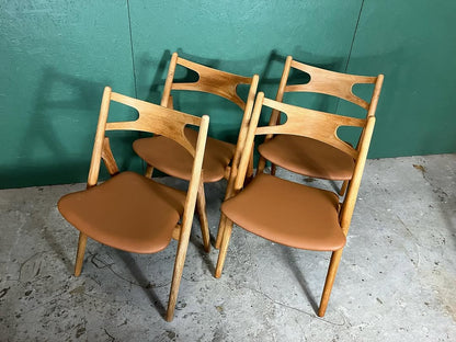 Sedie Hans j. Wegner  design danese vintage anni 60 [atk131]