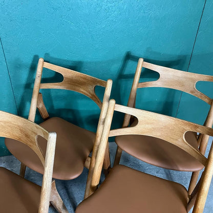 Sedie Hans j. Wegner  design danese vintage anni 60 [atk131]
