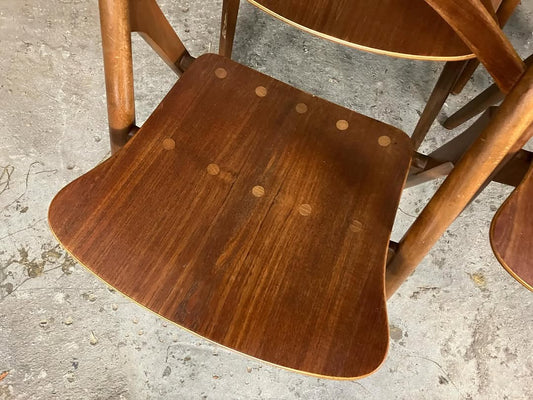 Sedie Hans j. Wegner  design danese vintage anni 60 [atk68]