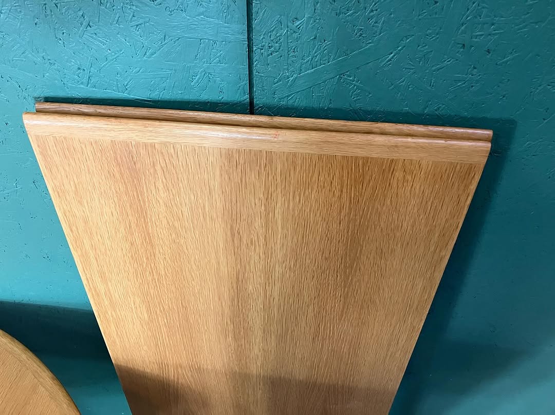 Tavolo tondo design Danese vintage anni 60 [atk132] misure R.120 C.220