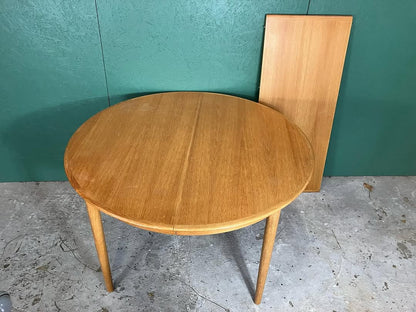 Tavolo tondo design Danese vintage anni 60 [atk132] misure R.120 C.220