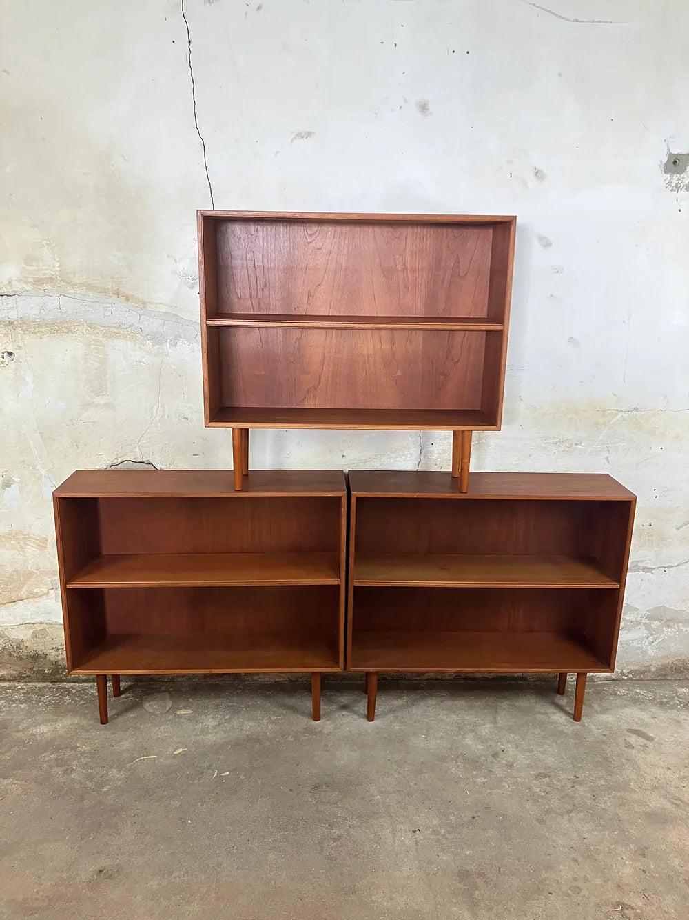 Libreria design danese vintage anni 50 [ck1838] misure L.84 H.90 P.25