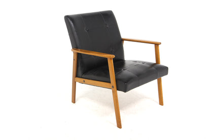 Poltroncina design svedese vintage anni 50 [sw26430] misure L.67 H.79 P.70