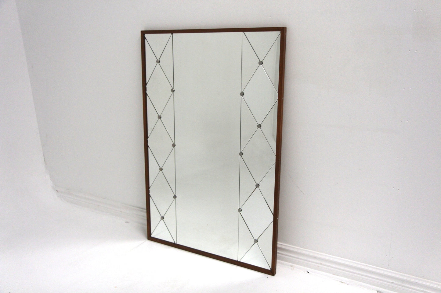 Specchio vintage design svedese anni 50 [sw27431] misure L.82 H.122 P.2,5