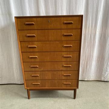Cassettiera vintage design danese anni 60 [j42875] misure L.77 H.118 P.44