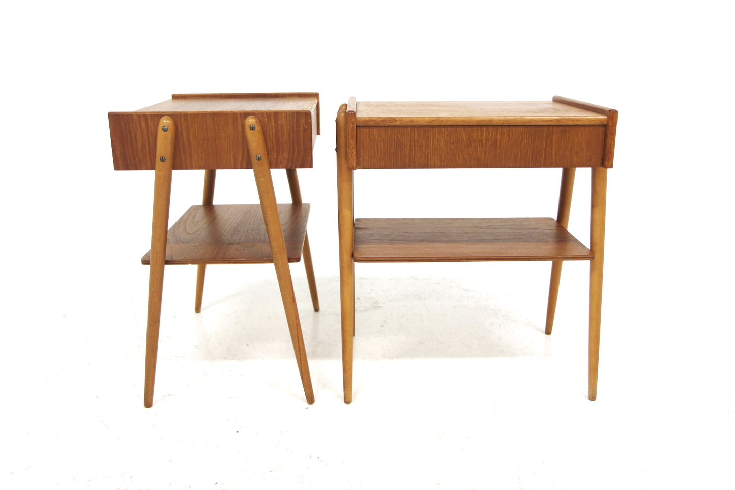 Comodini AB Carlström & Co Möbelfabrik design svedese vintage anni 60 [sw26182] misure L.45 H.52 P.32