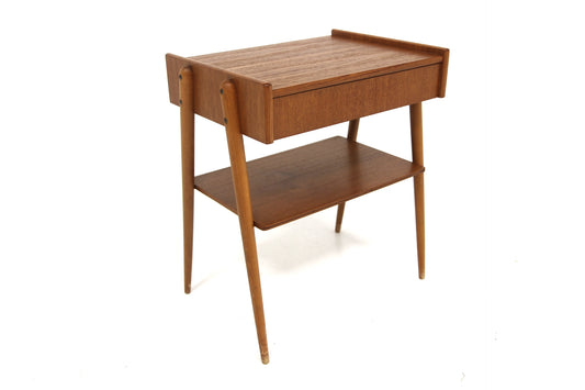 Comodino AB Carlström & Co Möbelfabrik design svedese vintage anni 50 [sw28064] misure L.46 H.52 P.32
