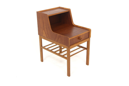 Comodino design svedese vintage anni 50 [sw28023] misure L.35 H.63 P.51