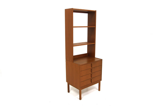 Libreria Bertil Fridhagen design svedese vintage anni 60 [sw28091] misure L.62 H.173 P.45