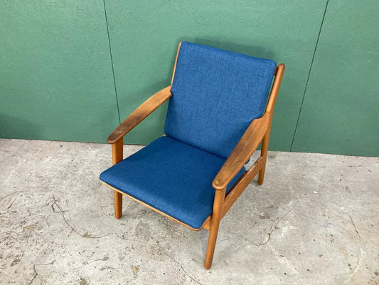 Poltrona "Model J55," Poul M. Volther vintage design danese anni 60 [atk34]