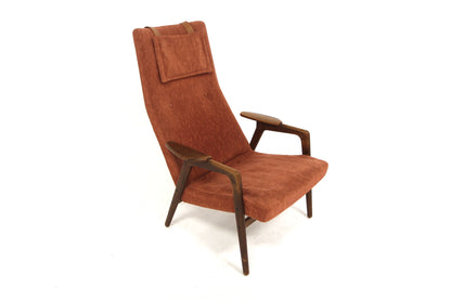Poltrona "Ruster" Yngve Ekström design svedese vintage anni 60 [sw24612] misure L.68 H.97 P.86