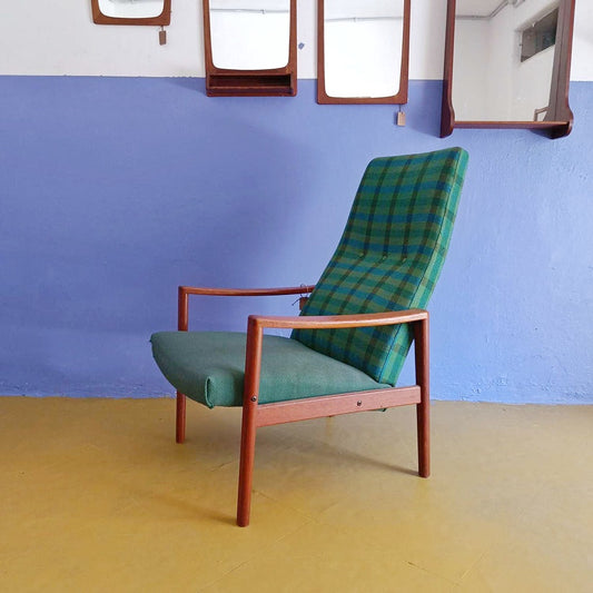 Poltrona design danese vintage anni 50 [79sw23595] misure L.66 H.99/35 P.75