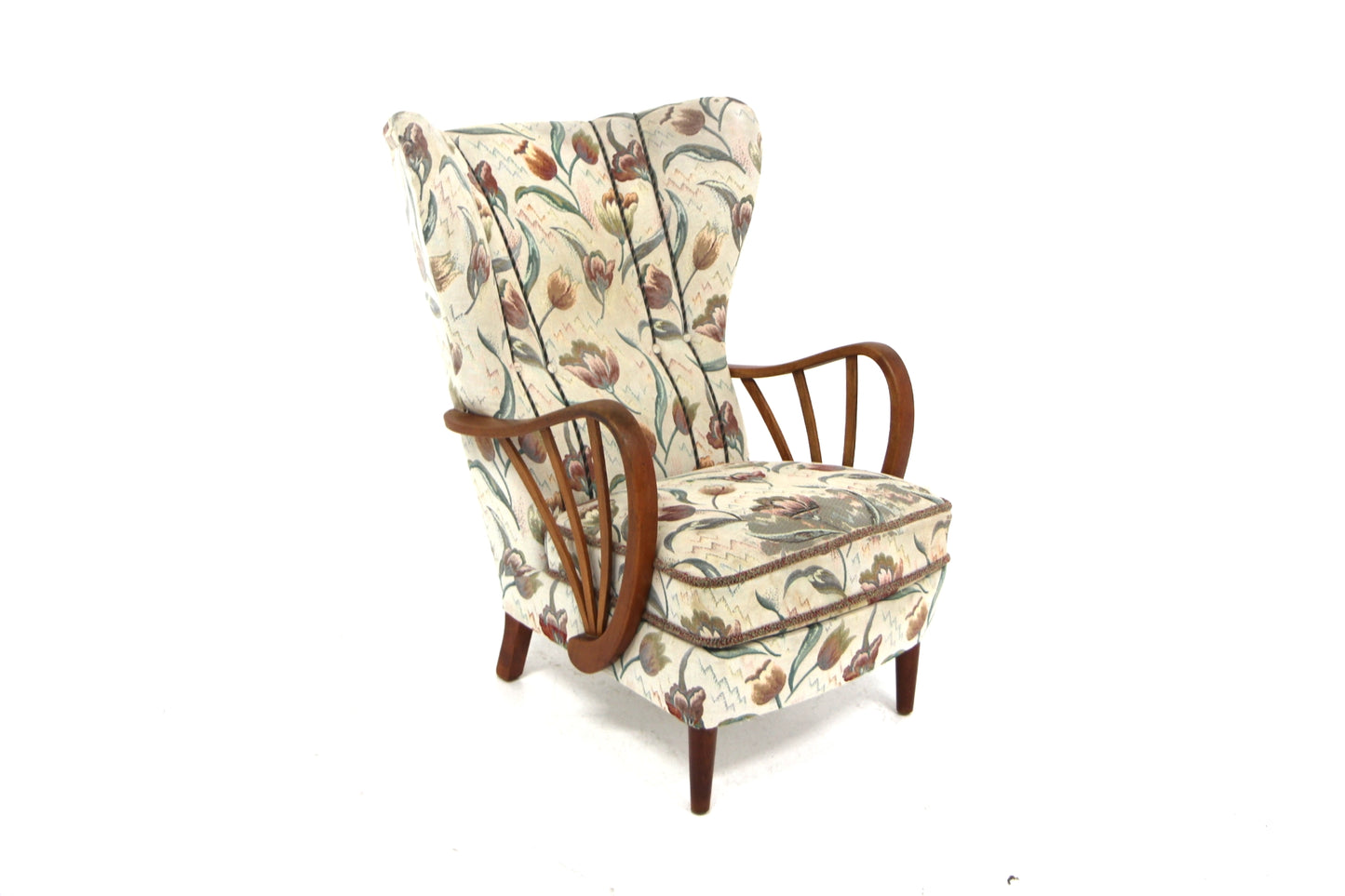 Poltrona design svedese vintage anni 40 [sw26630] misure L.66 H.100 P.93