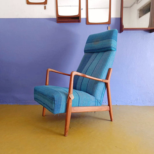 Poltrona design svedese vintage anni 50 [79sw20630] misure L.67 H.105/39 P.82