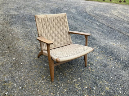 Poltroncina "Ch25" Hans j Wegner design danese vintage anni 60 [atk196] misure da richiedere