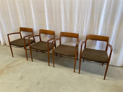 Poltroncine N. O. Møller vintage design danese anni 60 [j44013] misure su richiesta