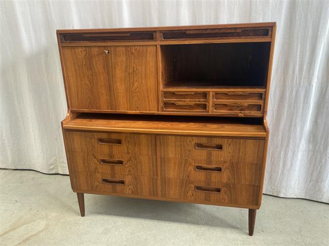 Scrittoio Cassettiera design danese vintage anni 60 [j43958] misure L.125 H.130 P.45