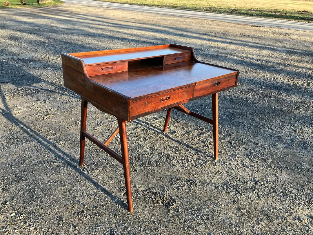 Scrivania Arne Wahl Iversen design danese vintage anni 60 [atk192] misure L.100 P.70 H.85,5