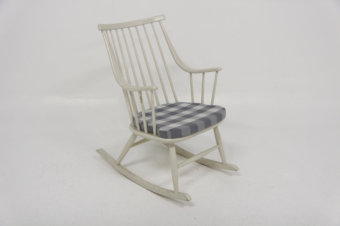 Sedia a dondolo "Bohem 604" Lena Larsson design danese vintage anni 60 [sw26775] misure L.57 H.94 P.80