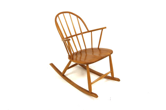 Sedia a dondolo design danese vintage anni 60 [sw27574] misure L.61 H.77 P.88