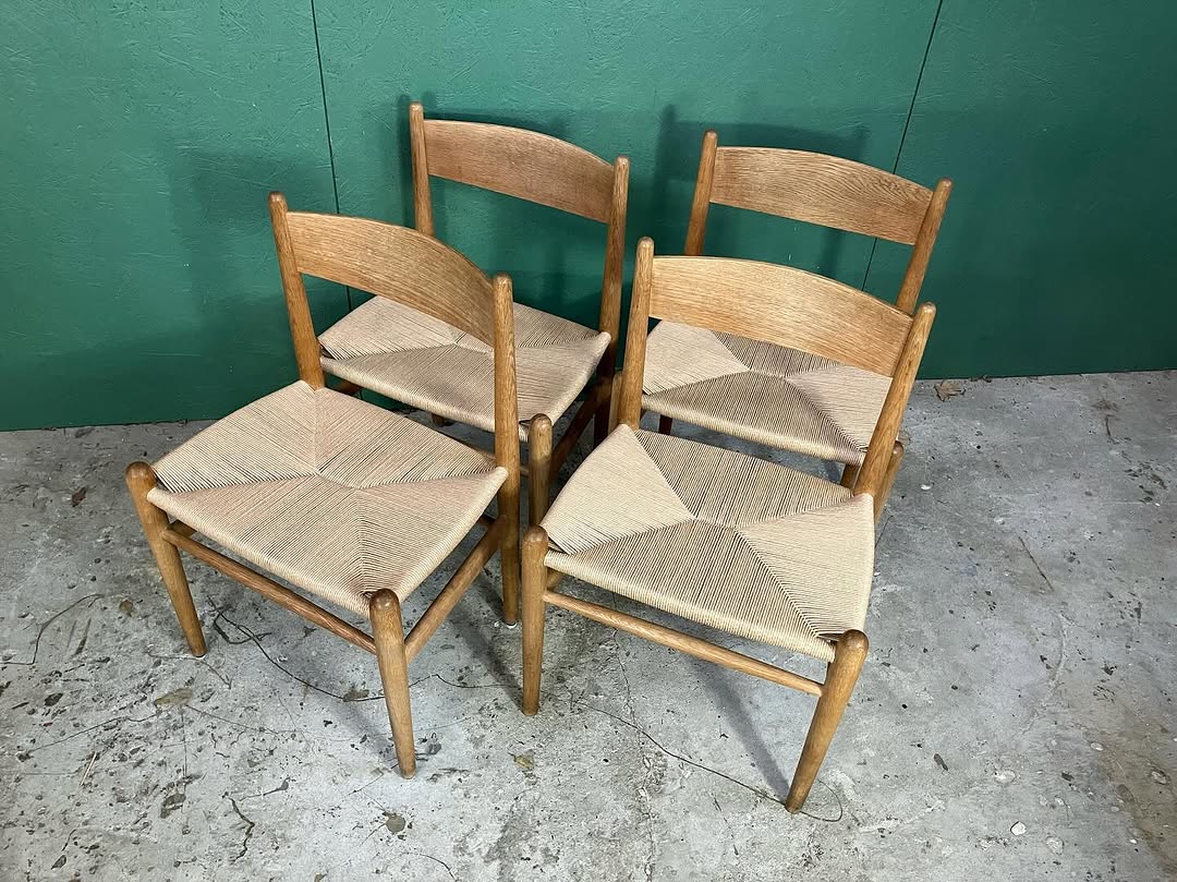 Sedie "Ch36" Hans J Wegner design danese vintage anni 60 [atk201] misure da richiedere