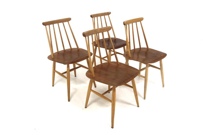 Sedie "Fanett" Ilmarie Tapiovaara design danese vintage anni 60 [sw26744] misure L.45 H.80 P.45