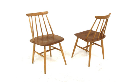 Sedie "Fanett" Ilmarie Tapiovaara design danese vintage anni 60 [sw27031] misure L.45 H.80 P.45