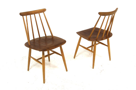 Sedie "Fanett" Ilmarie Tapiovaara design danese vintage anni 60 [sw27043] misure L.45 H.80 P.45