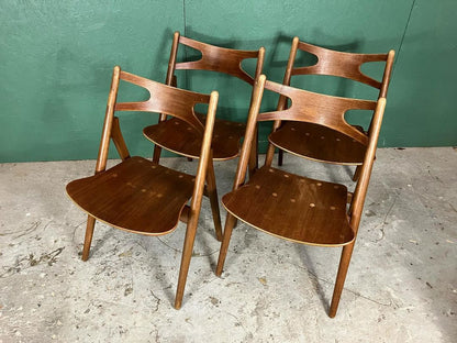 Sedie Hans J. wegner design danese vintage anni 60 [atk152] misure da richiedere