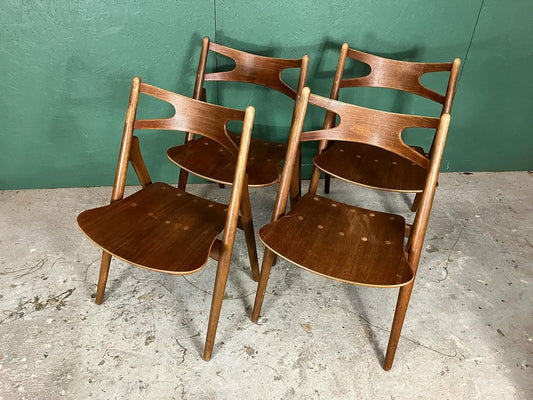 Sedie Hans J. wegner design danese vintage anni 60 [atk152] misure da richiedere
