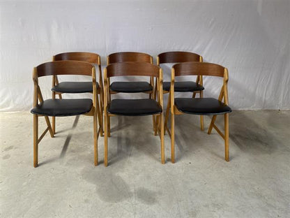 Sedie Henning Kjærnulf vintage design danese anni 60 [j43032] misure L.49 H.75 P.49