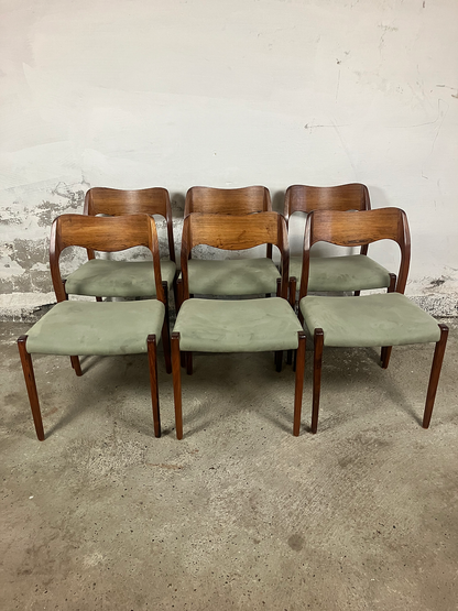 Sedie "Model 71" No Møller design danese vintage anni 60 [ck2006] misure da richiedere