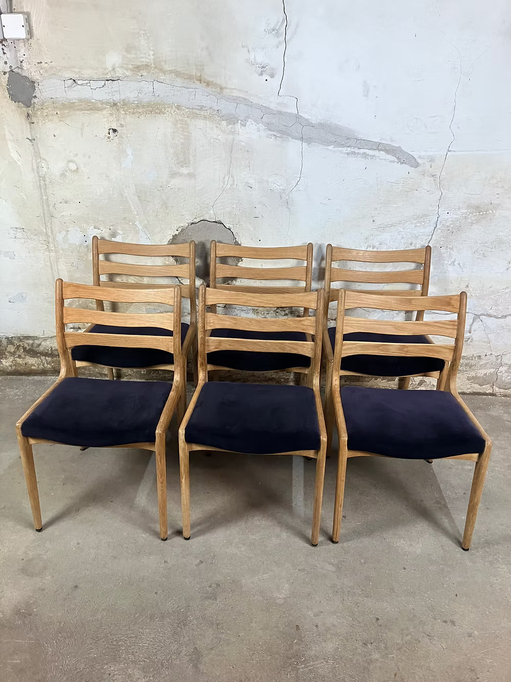 Sedie design danese vintage anni 60 [ck1971] misure da richiedere