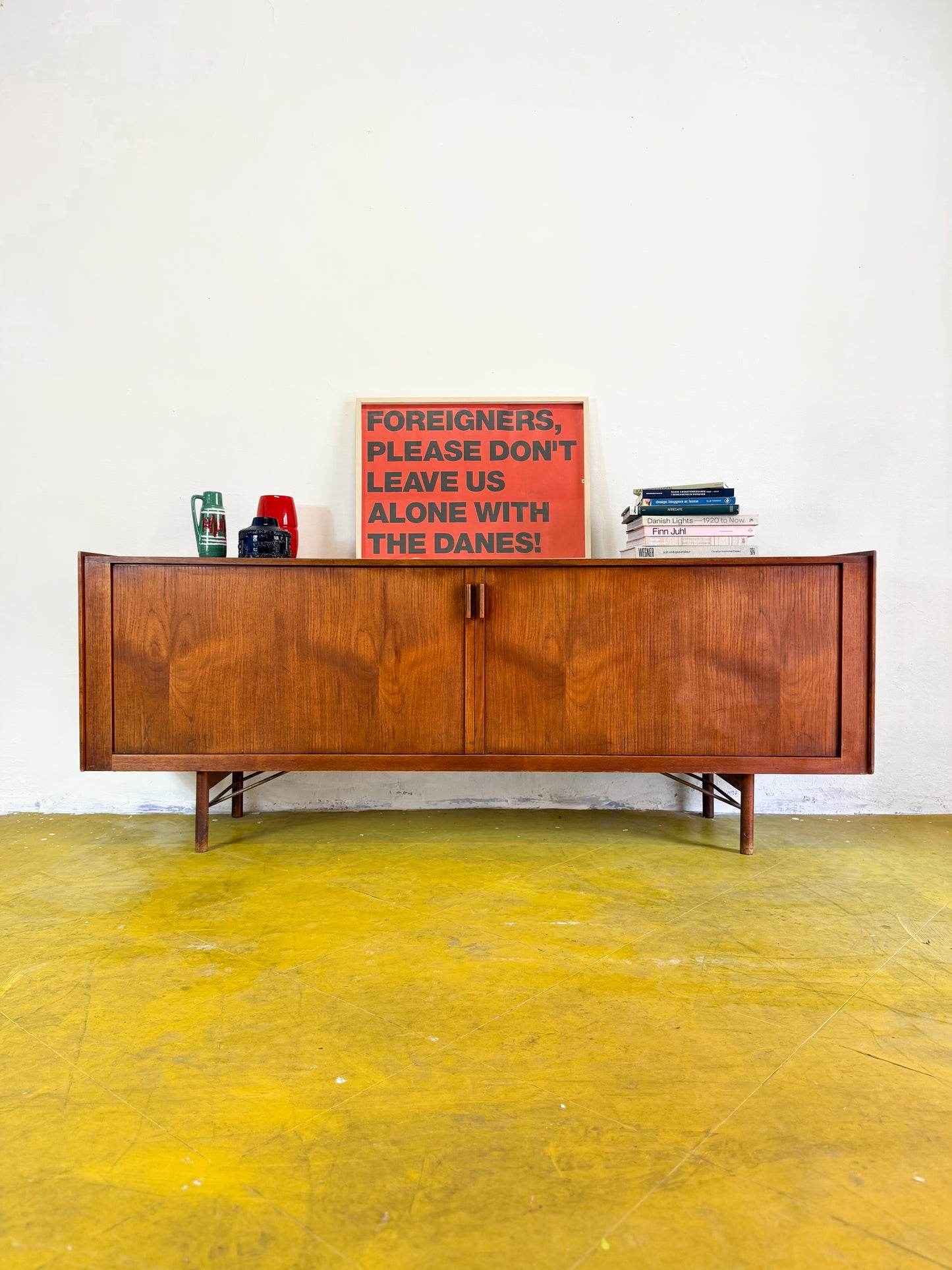 Sideboard Ib Kofod-Larsen per Brande Møbelfabrik design danese vintage originale [kofod] misure L.206 H.80 P.50