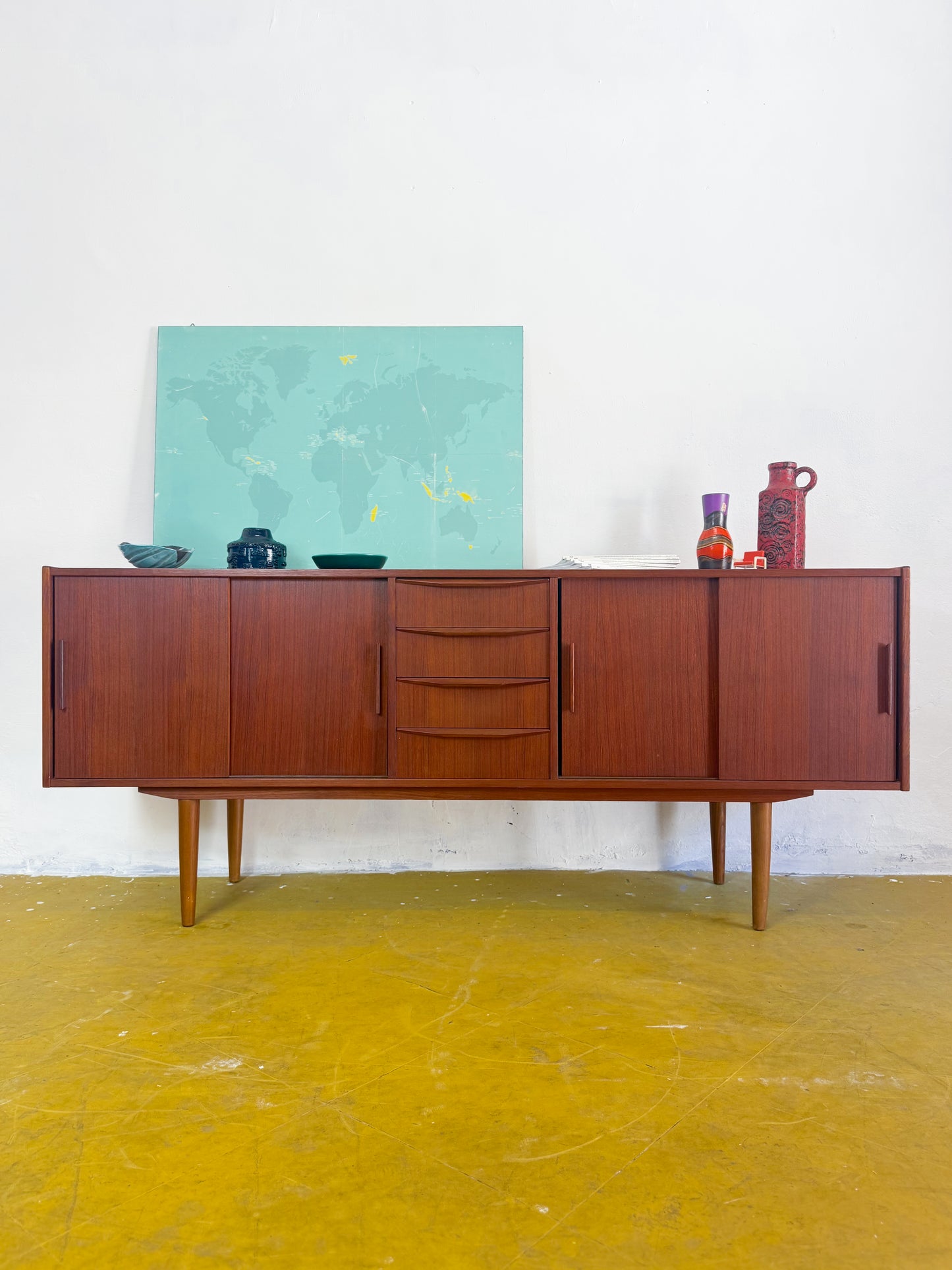 Sideboard vintage design danese originale [71ntk] misure L.190 H.81 P.48