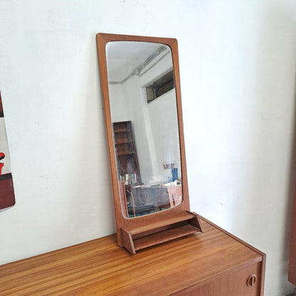 Specchio con base vintage design danese anni 50 [79pr] misure H.83 L.36 P.13