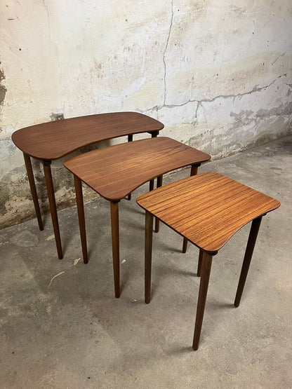Tavolini tris design svedese vintage anni 50 [ck1961] misure da richiedere