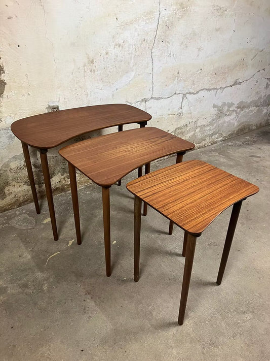 Tavolini tris design svedese vintage anni 50 [ck1961] misure da richiedere