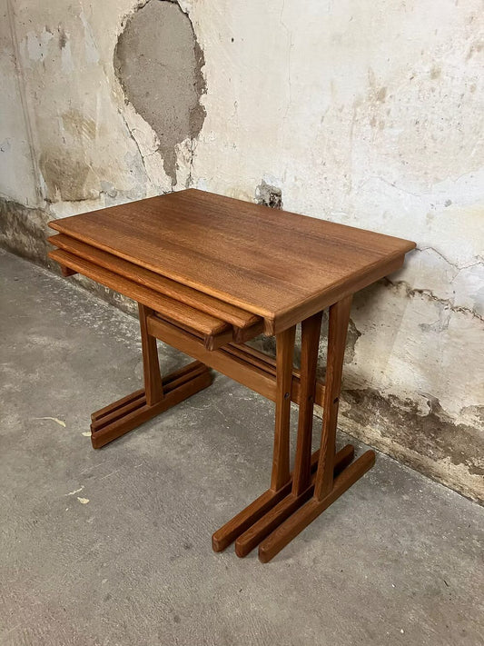 Tavolini tris design svedese vintage anni 50 [ck1973] misure da richiedere