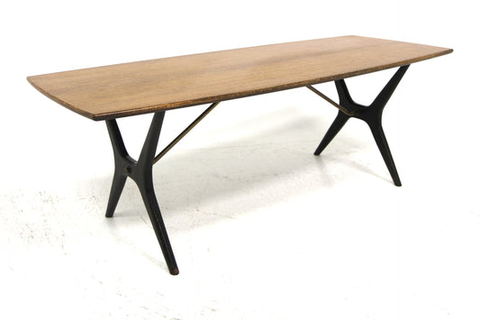 Tavolino Karl Erik Ekselius design svedese vintage anni 60 [sw27635] misure L.150 H.54 P.60