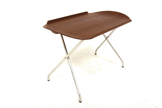 Tavolino pieghevole "Amlinette" F.M. Produkt design norvegese vintage anni 60 [sw26436] misure L.78 H.55 P.74