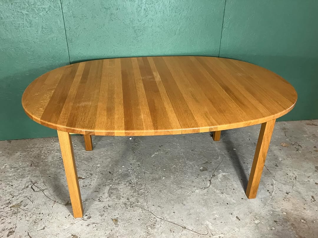 Tavolo ovale Kurt Østervig design danese vintage anni 60 [atk133] misure L. 157-257